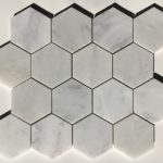 Arabescato(Oriental) White 3in Hexagon