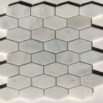 Arabescato(Oriental) White Polished Elongated Hexagon