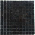 Black Galaxy Polished 1×1 Mosaic