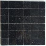 Black Galaxy Polished 2×2 Mosaic