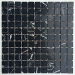 Black Marquina 1×1 Polished Mosaic