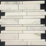 Calacatta Gold Polished Random Strip Mosaic