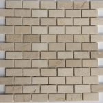 Crema Marfil Polished Brick Mosaic