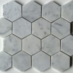 Carrara White Polished Hexagon Mosaic