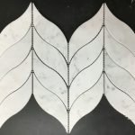 Carrara White Polished Leaf Mosaic