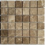 Emperador Light Polished 2x2 Mosaic