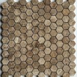 Emperador Light Polished Hexagon Mosaic