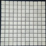 Thassos White Polished 1×1 Mosaic