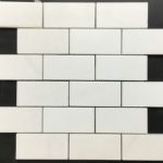 Thassos White Polished Subway Mosaic