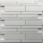 Thassos White Polished Random Strip Mosaic