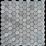 Carrara White 1″ Hexagon Mosaic