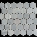 Carrara White 2″ Hexagon